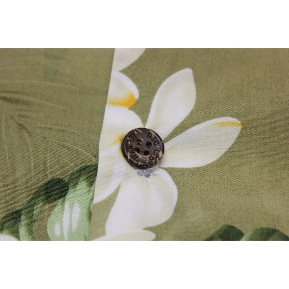 Vintage RJC floral tropical Hawaiian‎ short sleeve button front shirt L - Picture 12 of 13